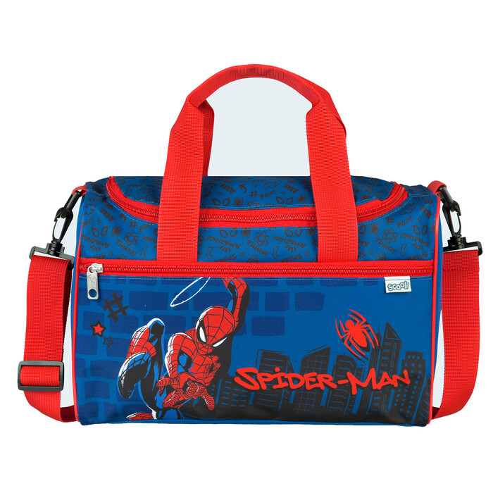 Kindersporttasche Spiderman 35 x 16 x 23 cm blau/rot