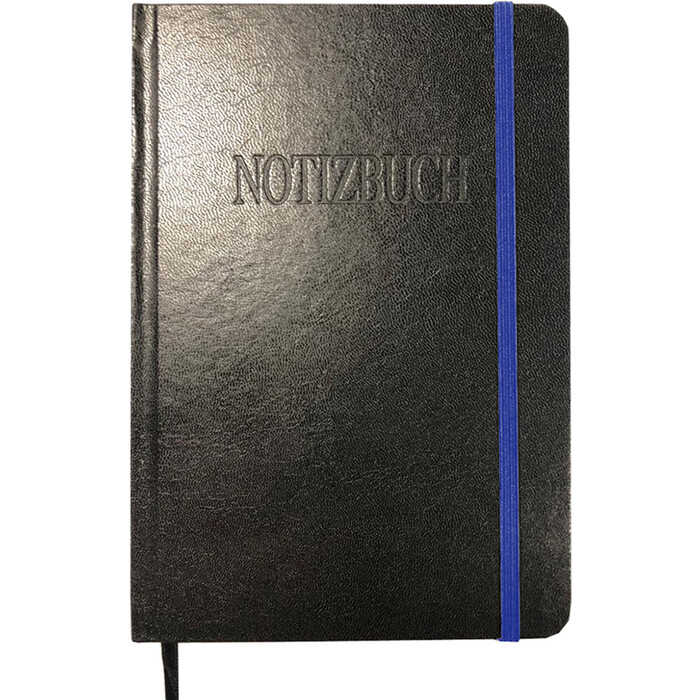 Notizbuch mit Gummiband und Lesezeichen A4 80 Blatt glatt 1 Stück