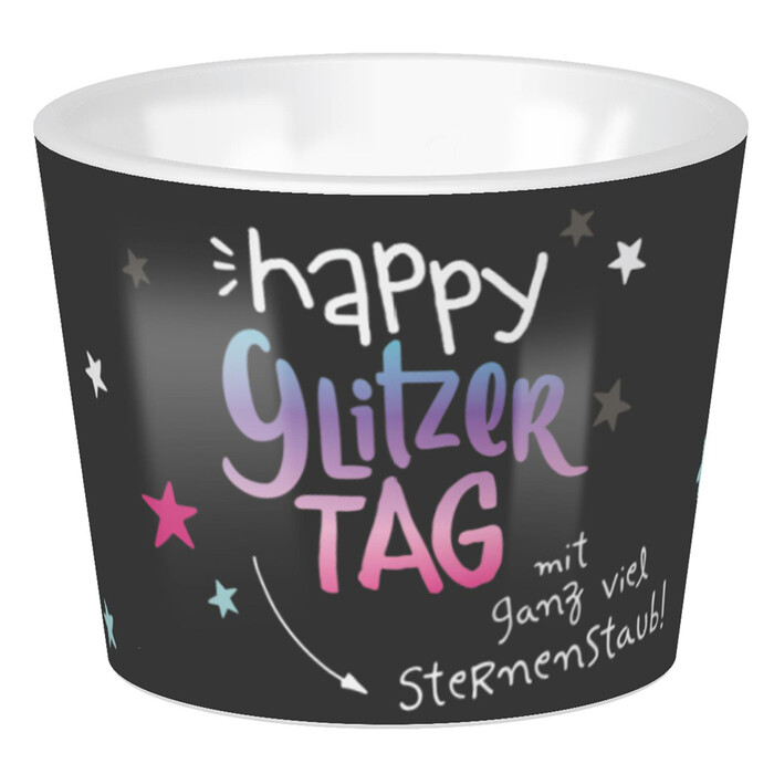 Eierbecher - Happy Glitzer Tag, 1 Stück