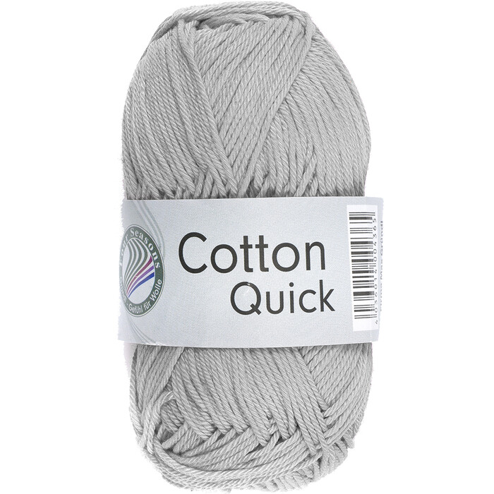 GRÜNDL Strickgarn Cotton Quick 50 g silbergrau