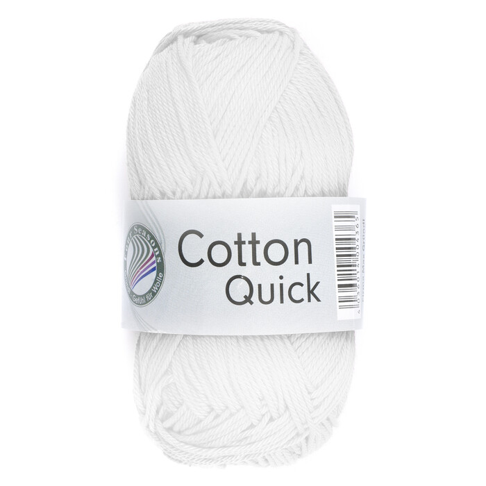 GRÜNDL Strickgarn Cotton Quick 50 g weiß