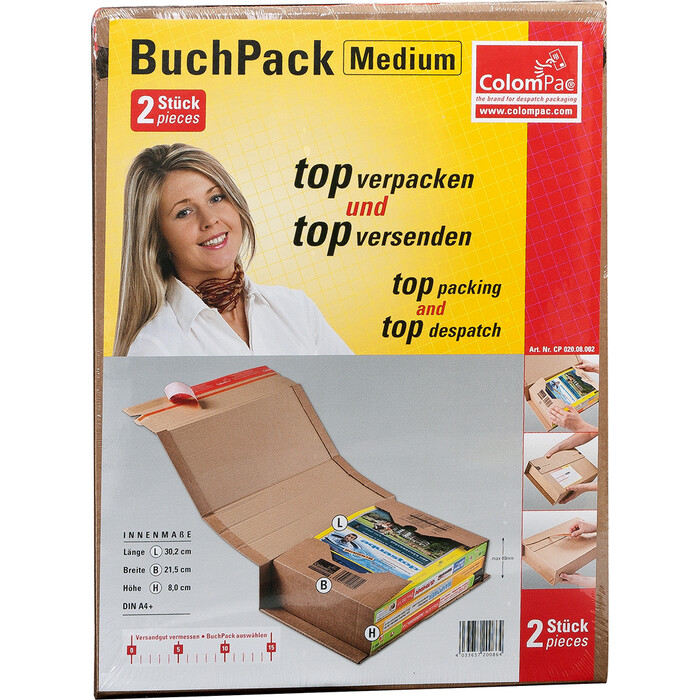 COLOMPAC Versandboxen 30,2 x 21,5 x 8 cm 2 Stück