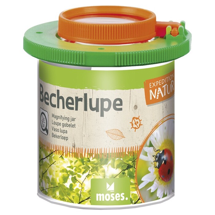 Becherlupe 3- und 5-fache Vergrößerung bunt