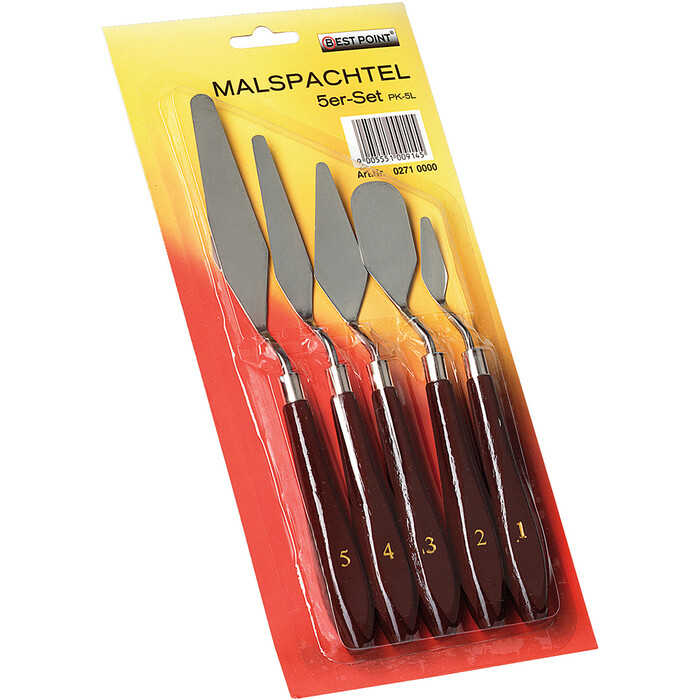 BESTPOINT Kunstmalerspachtel-Set 5 Teile