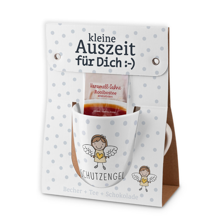 Geschenk-Set Kleine Auszeit Schutzengel weiß