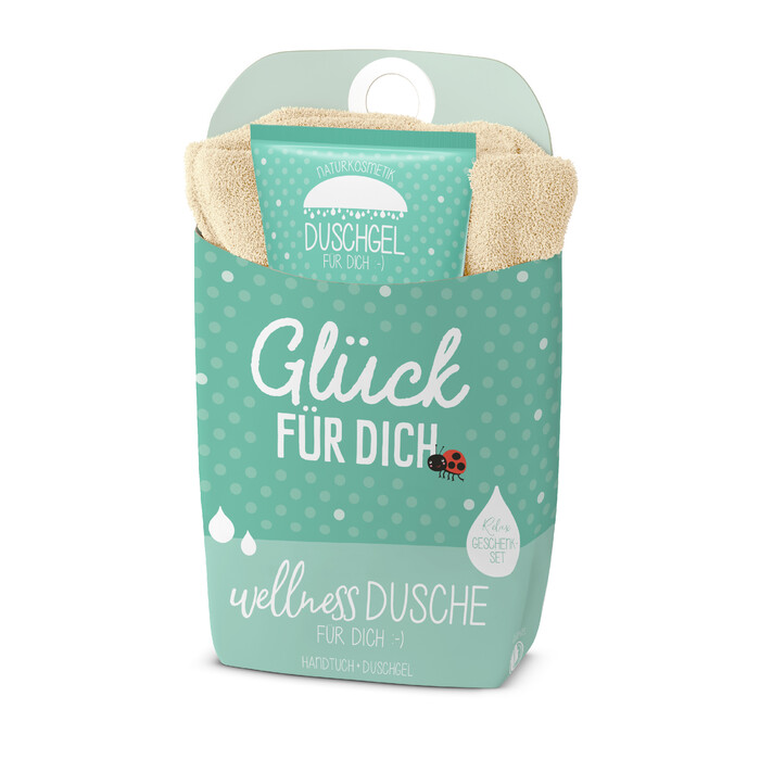 Geschenk-Set Wellnessdusche Glück für Dich