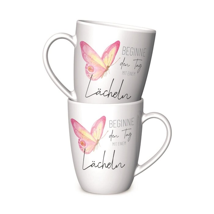 Tasse - Beginne den Tag mit einem Lächeln, 250ml