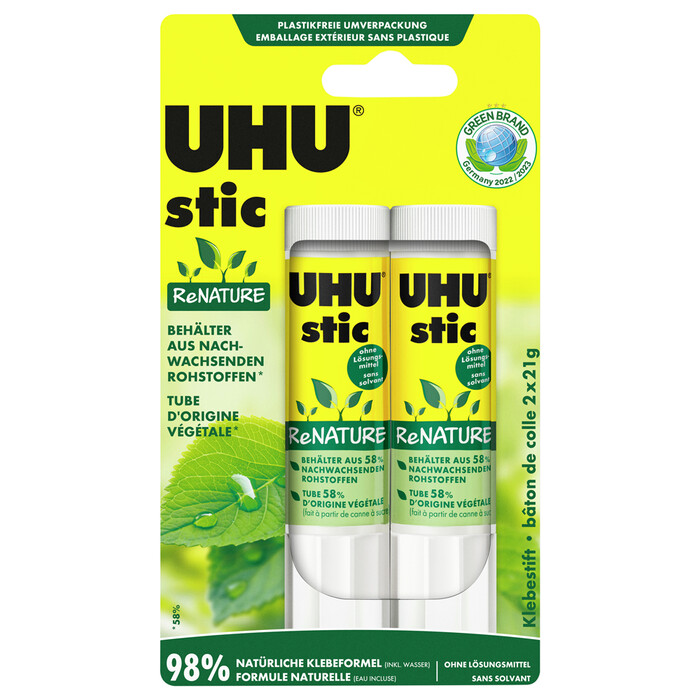 UHU Stic Klebestift ReNATURE 2 x 21 g