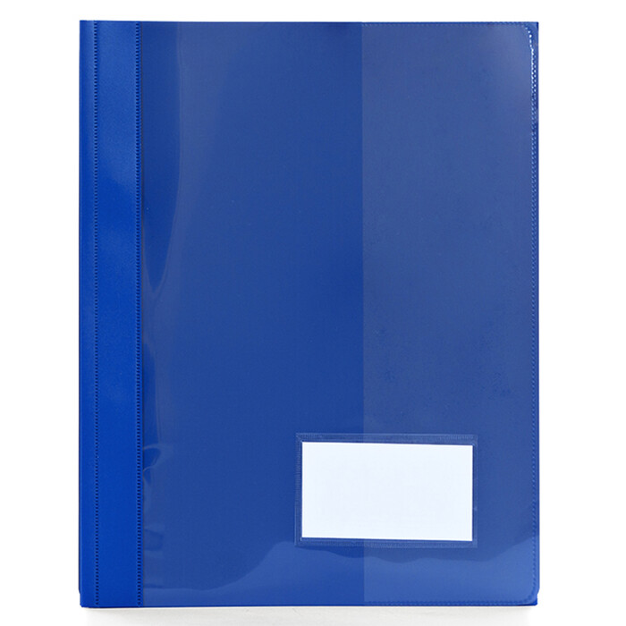 Schnellhefter mit Namensschild A4 blau