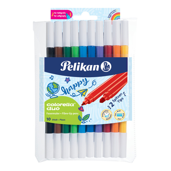 Pelikan Fasermaler - Colorella Duo, 10er Etui