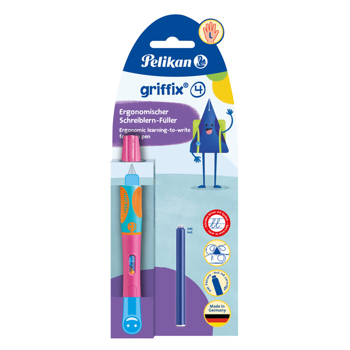 PELIKAN Füllhalter griffix für Linkshänder pink
