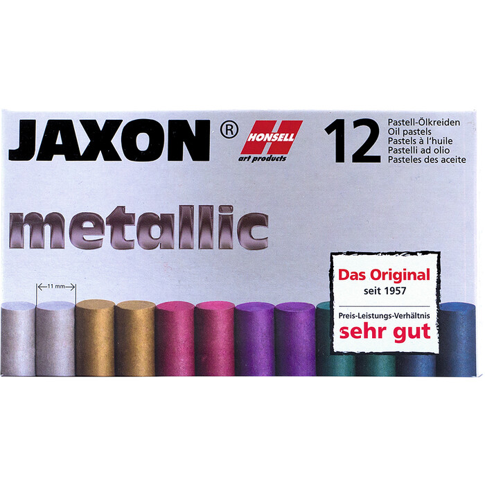 JAXON Ölpastellkreide Metallic 12 Stück mehrere Farben