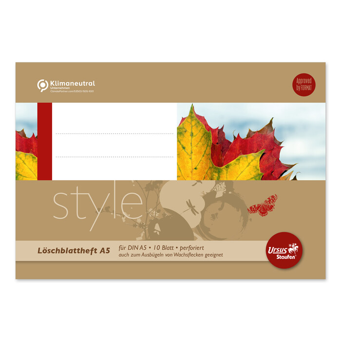 Format-X Löschblattheft A5, 10 Blatt, perforiert