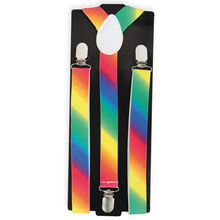Hosenträger Regenbogen bunt