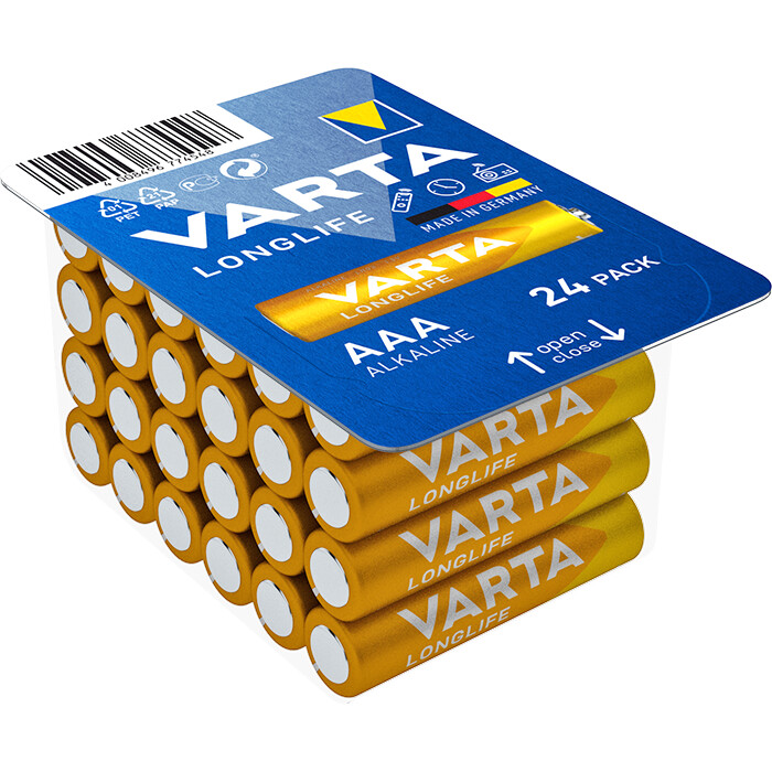 VARTA Longlife AAA Batterie 24 Stück