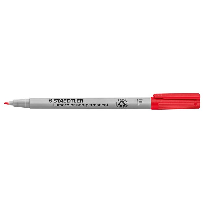 STAEDTLER® Lumocolor® OHP Marker fein 0,6 mm non-permanent rot