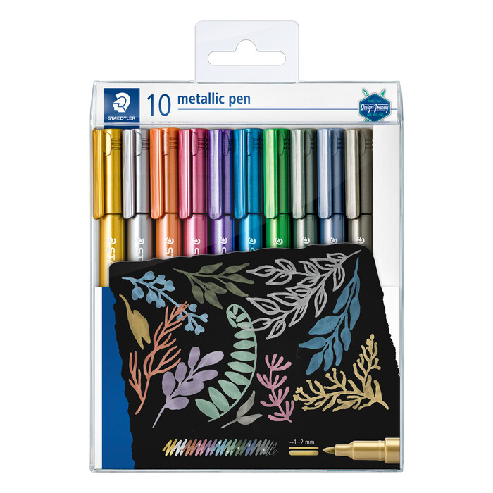 STAEDTLER® Metallic Pen Marker 10 Stück mehrere Farben