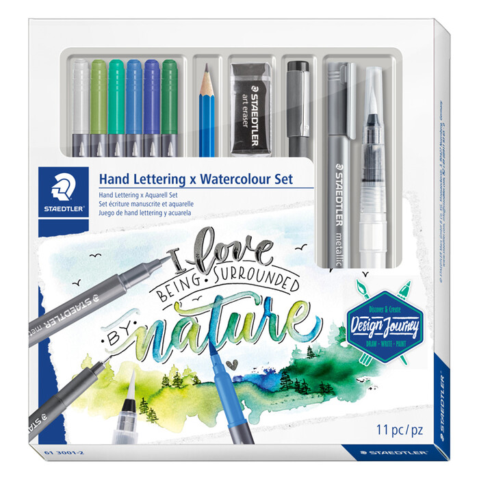STAEDTLER® Handlettering & Aquarell-Set 11 Teile