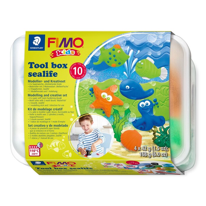STAEDTLER® Fimo Kids Werkzeugbox Sealife 10 Teile