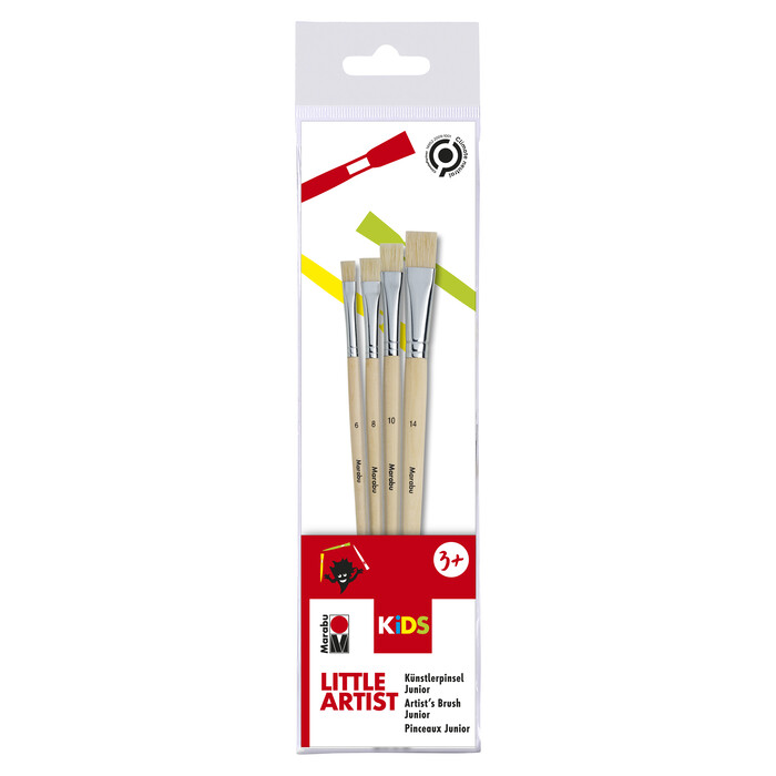 MARABU Kids Little Artist Borstenpinsel-Set 4 Stück