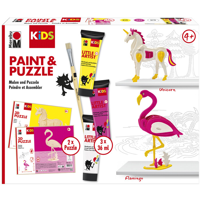 MARABU Kids Little Artist Kreativ-Set Flamingo und Einhorn
