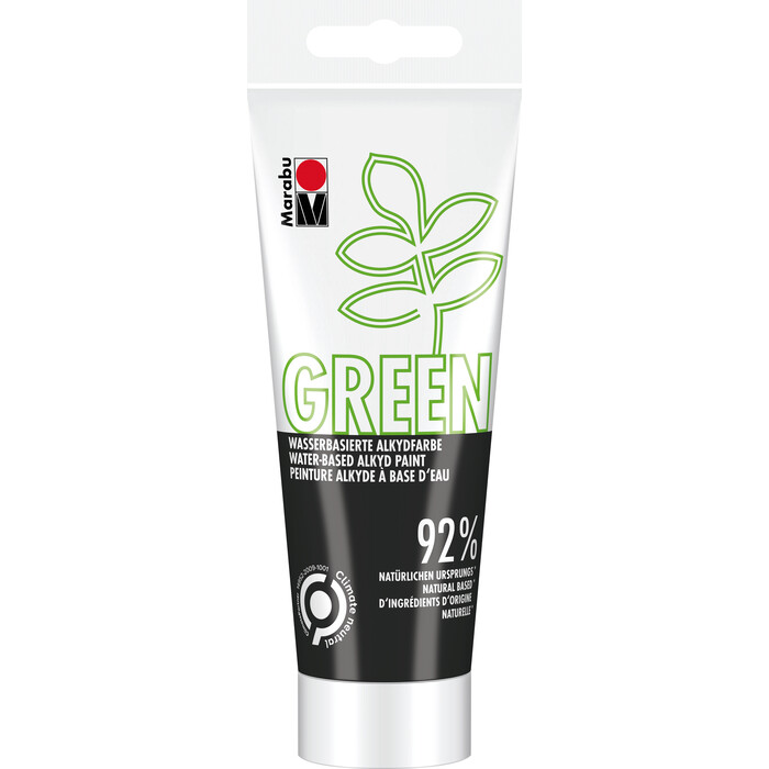 MARABU Green Wasserbasierte Alkydfarbe 100 ml schwarz