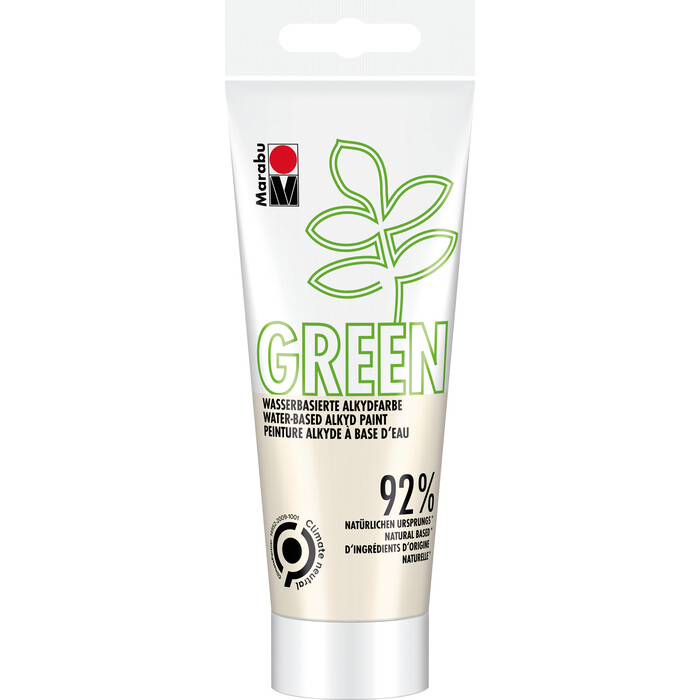 MARABU Green Wasserbasierte Alkydfarbe 100 ml cremeweiß