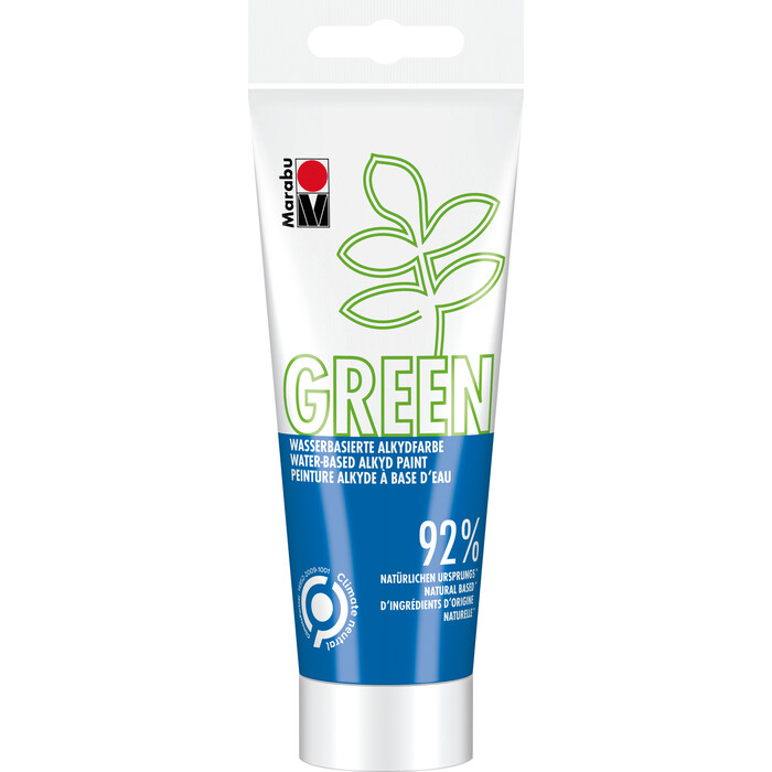 MARABU Green Wasserbasierte Alkydfarbe 100 ml azurblau