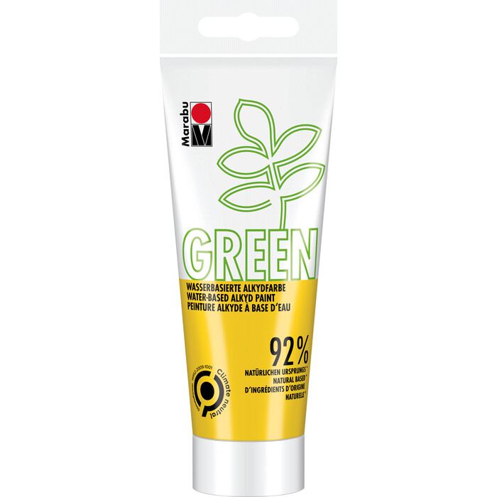 MARABU Green Wasserbasierte Alkydfarbe 100 ml mittelgelb