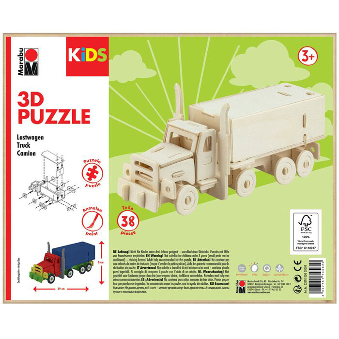 MARABU 3D-Puzzle Lastwagen