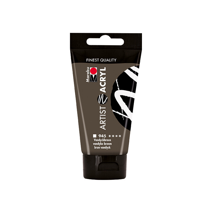 MARABU Acrylfarbe Artist 75 ml vandyckbraun