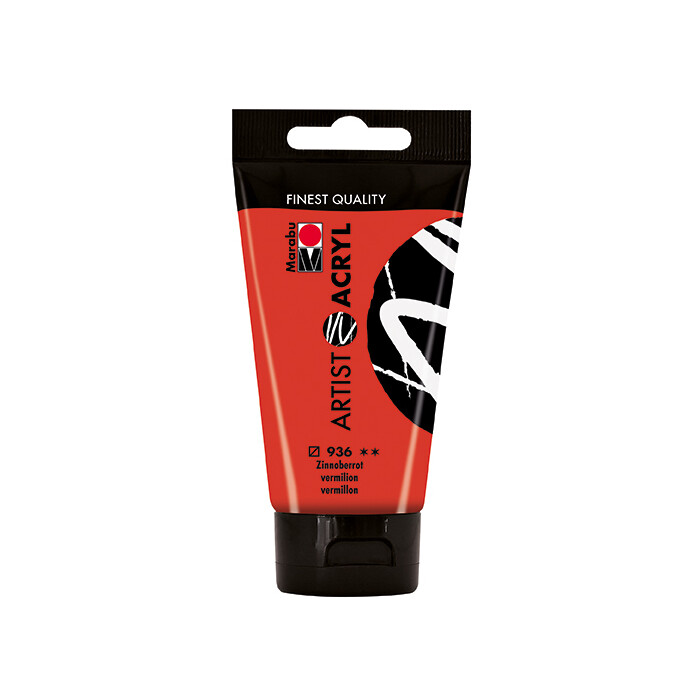 MARABU Acrylfarbe Artist 75 ml zinnoberrot