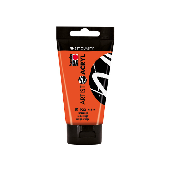 MARABU Acrylfarbe Artist 75 ml rotorange