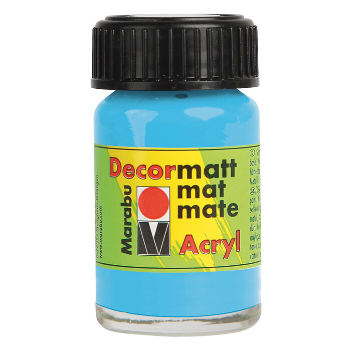 MARABU Acrylfarbe Decormatt Acryl 15 ml hellblau