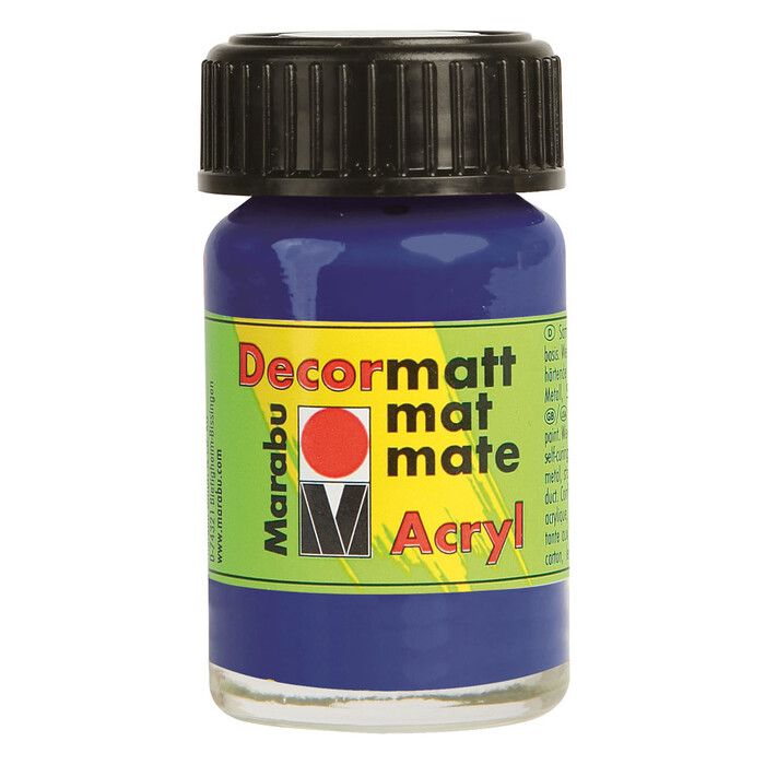 MARABU Acrylfarbe Decormatt Acryl 15 ml dunkelviolett