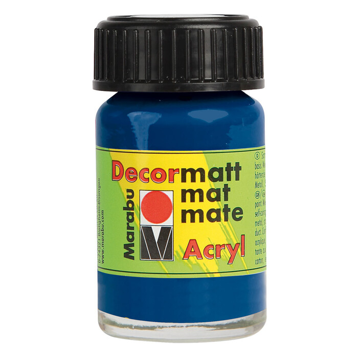 MARABU Acrylfarbe Decormatt Acryl 15 ml dunkelblau