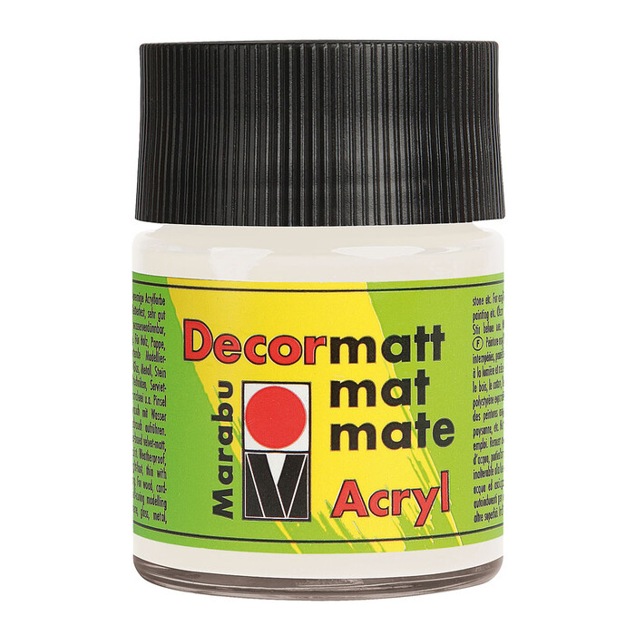 MARABU Acrylfarbe Decormatt Acryl 50 ml weiß