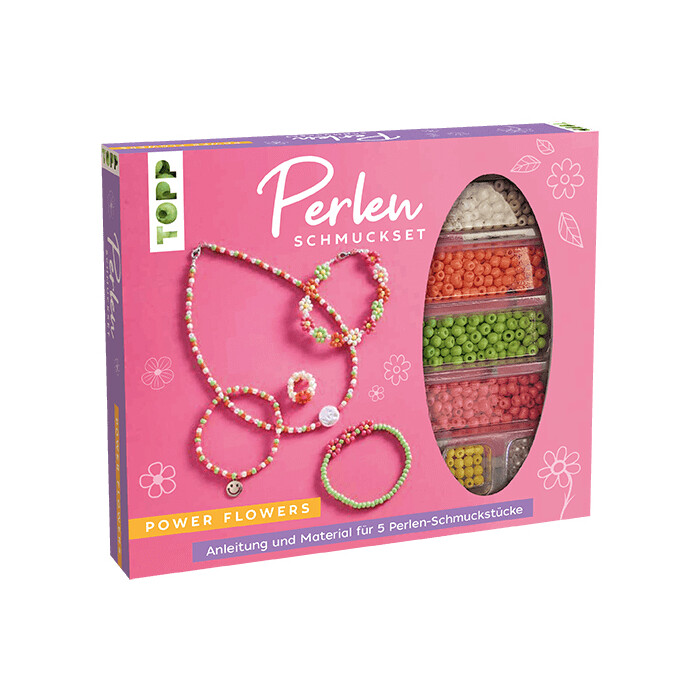 TOPP Perlen Schmuck-Set Power Flowers