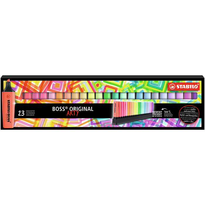 STABILO Textmarker BOSS ORIGINAL ARTY 23er Tischset