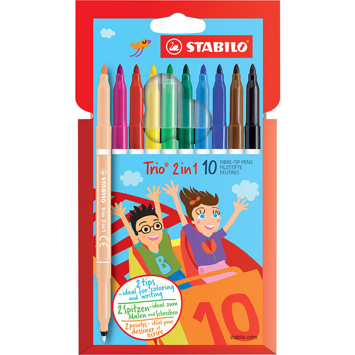 STABILO Filzstift Trio 2 in 1 10er Pack
