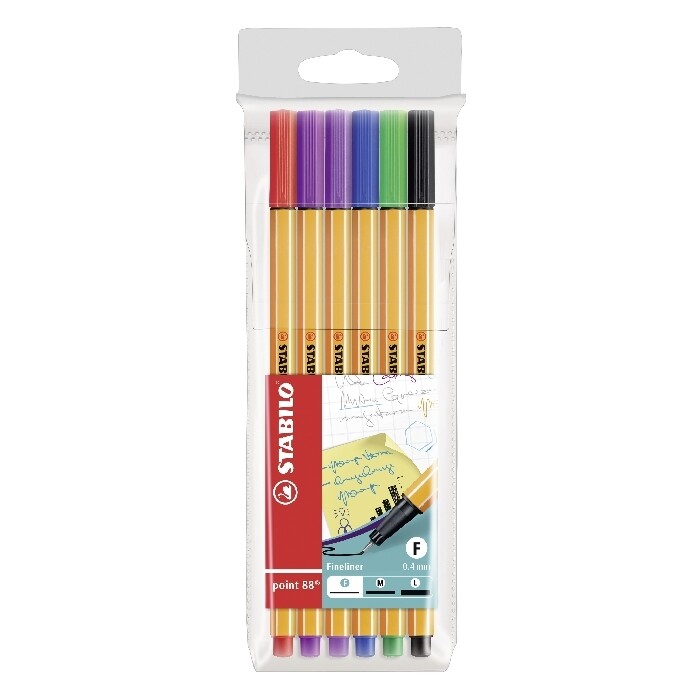 STABILO Fineliner point 88 6er Pack