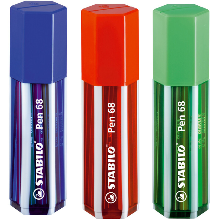 STABILO Fasermale - Pen 68, 20er Big Pen Box