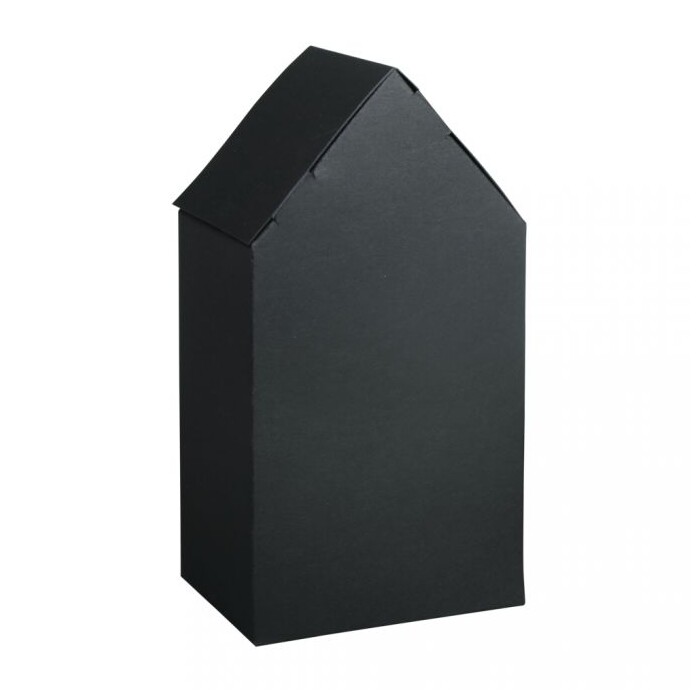 Faltschachtel Haus 10 x 7,5 x 20 cm 3 Stück schwarz