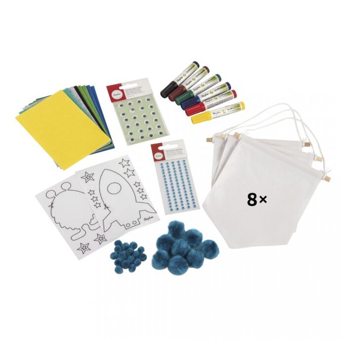 RAYHER Kreativ-Set Monster für 8 Stoffwimpel