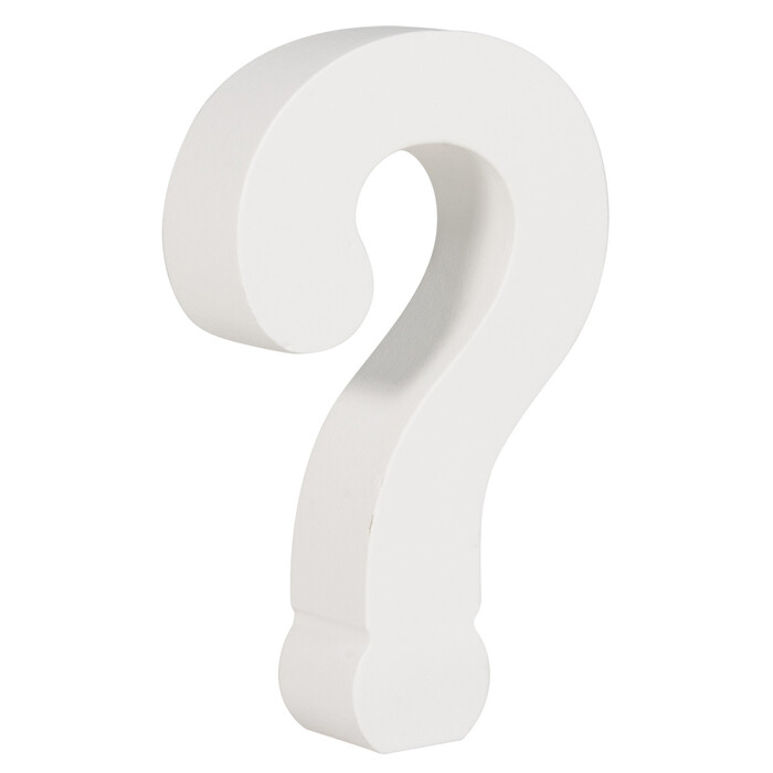 RAYHER MDF-Symbol ? 11 cm weiß