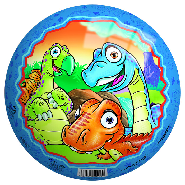 Spielball Dinosaurier 23 cm bunt