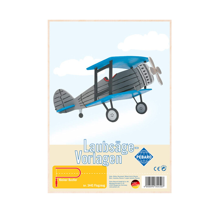 PEBARO Laubsägevorlage Flugzeug