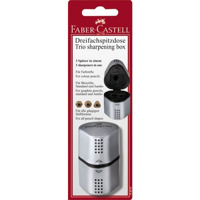 Faber-Castell Dreifach-Spitzdose Grip,
