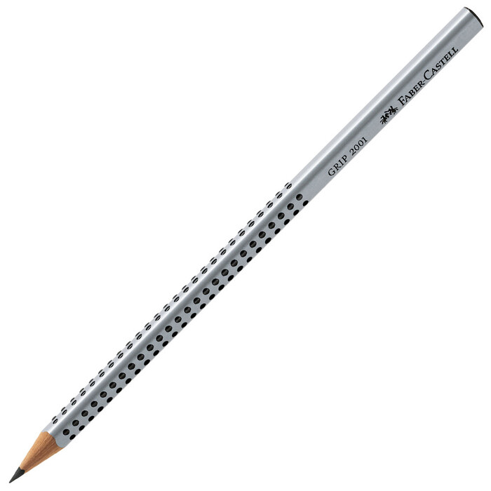 FABER-CASTELL Bleistift GRIP 2001 B grau