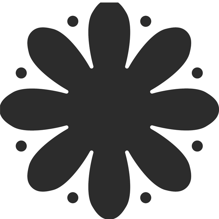 HEYDA Flexi-Motivstanzer Blume weiß